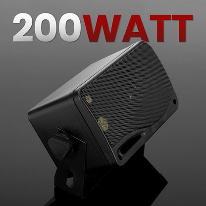 3-Way Indoor Outdoor Speakers 200W 3.5" Wall Mount Home Theater