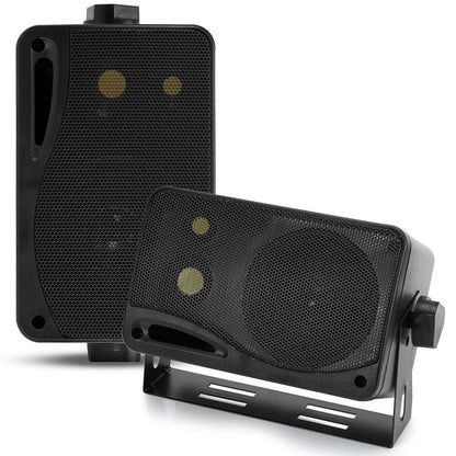 3-Way Indoor Outdoor Speakers 200W 3.5" Wall Mount Home Theater