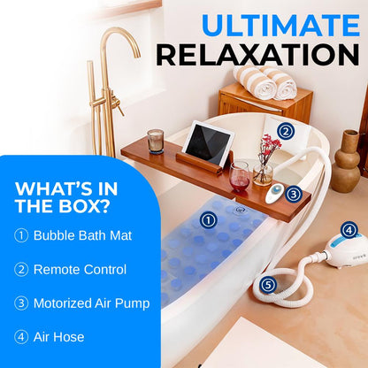 Bubble Bath Mat Body Spa Massage With Warm Air