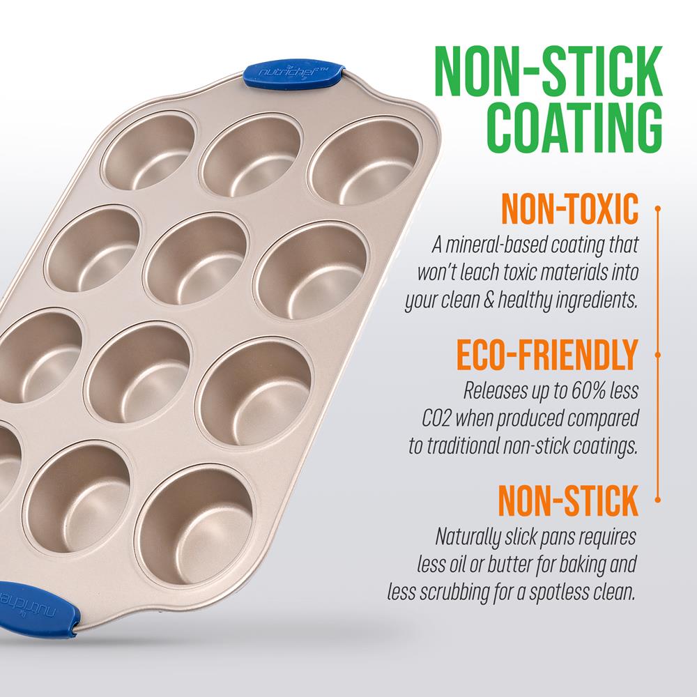 product image number 6 for NutriChef 12 Cup Muffin Pan