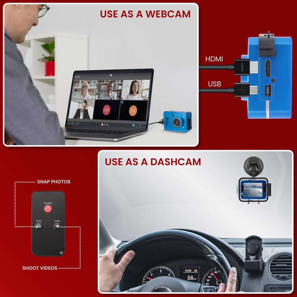 product image number 8 for Pyle Gear Pro Hd 1080P Action Cam