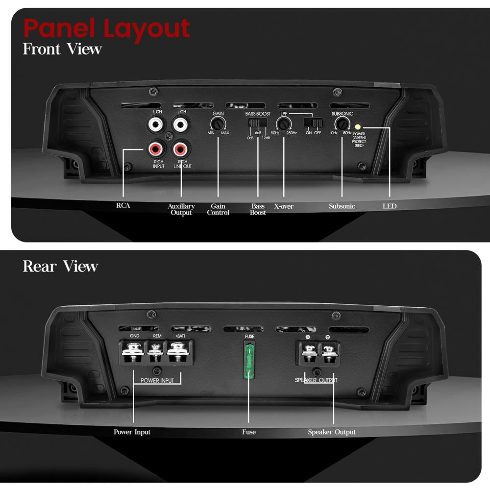 product image number 3 for Lanzar 2000 Watt Mono-Block Vehicle Amp