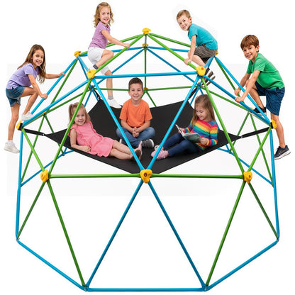 Hurtle 10Ft Geometric Climbing Dome For Kids 3+, Holds Up To 4–5 Children, With Rounded Safe Edges, Easy-Grip Handles, And Quick Setup For Indoor And Outdoor Use (Blue And Green)