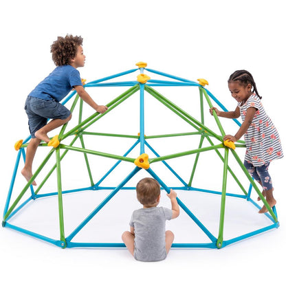 Hurtle 6Ft Geometric Climbing Dome For Kids 3+, Holds Up To 4–5 Children, With Rounded Safe Edges, Easy-Grip Handles, And Quick Setup For Indoor And Outdoor Use (Blue And Green)