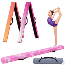 Hurtle 6’ Foldable Balance Beam For Kids – Durable Foam Construction With Non-Slip Bottom, And Storage Bag, Ideal For Home And Gym Use (Pink) HUFBB6PK