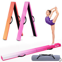 Hurtle 6’ Foldable Balance Beam For Kids – Durable Foam Construction With Non-Slip Bottom, And Storage Bag, Ideal For Home And Gym Use (Purple) HUFBB6PR