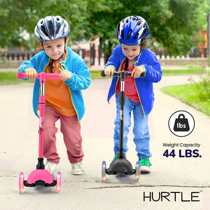 Kids Mini Kickboard Scooter, Adjustable Height, LED Wheels, Ages 2-5