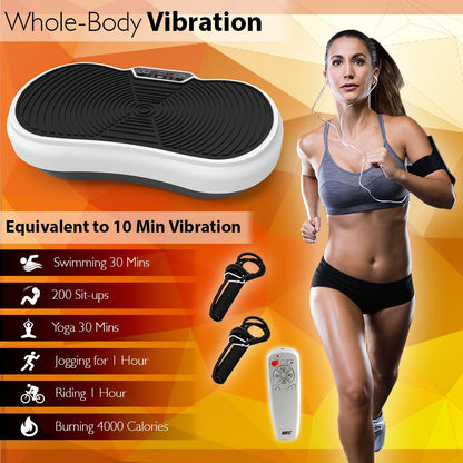 Vibration Platform for Weight Loss, 20 Speeds, ABS, Includes Remote