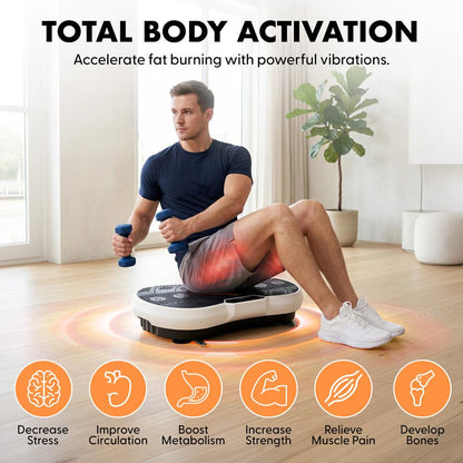 Vibration Platform for Weight Loss, 20 Speeds, ABS, Includes Remote