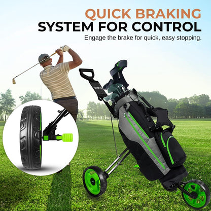 3-Wheel Golf Push Cart
