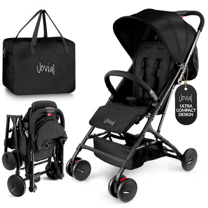 Lightweight Baby Stroller, Compact Fold, Reclining Seat, Aluminum Frame
