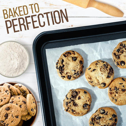 Non-Stick Baking Pans Set, Easy Clean, Carbon Steel, Blue