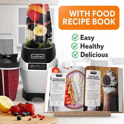 Electric Blender for Smoothies - High-Speed Motor, Stainless Steel Blade
