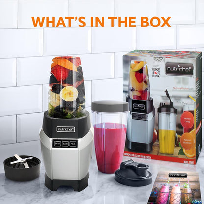 Electric Blender for Smoothies - High-Speed Motor, Stainless Steel Blade