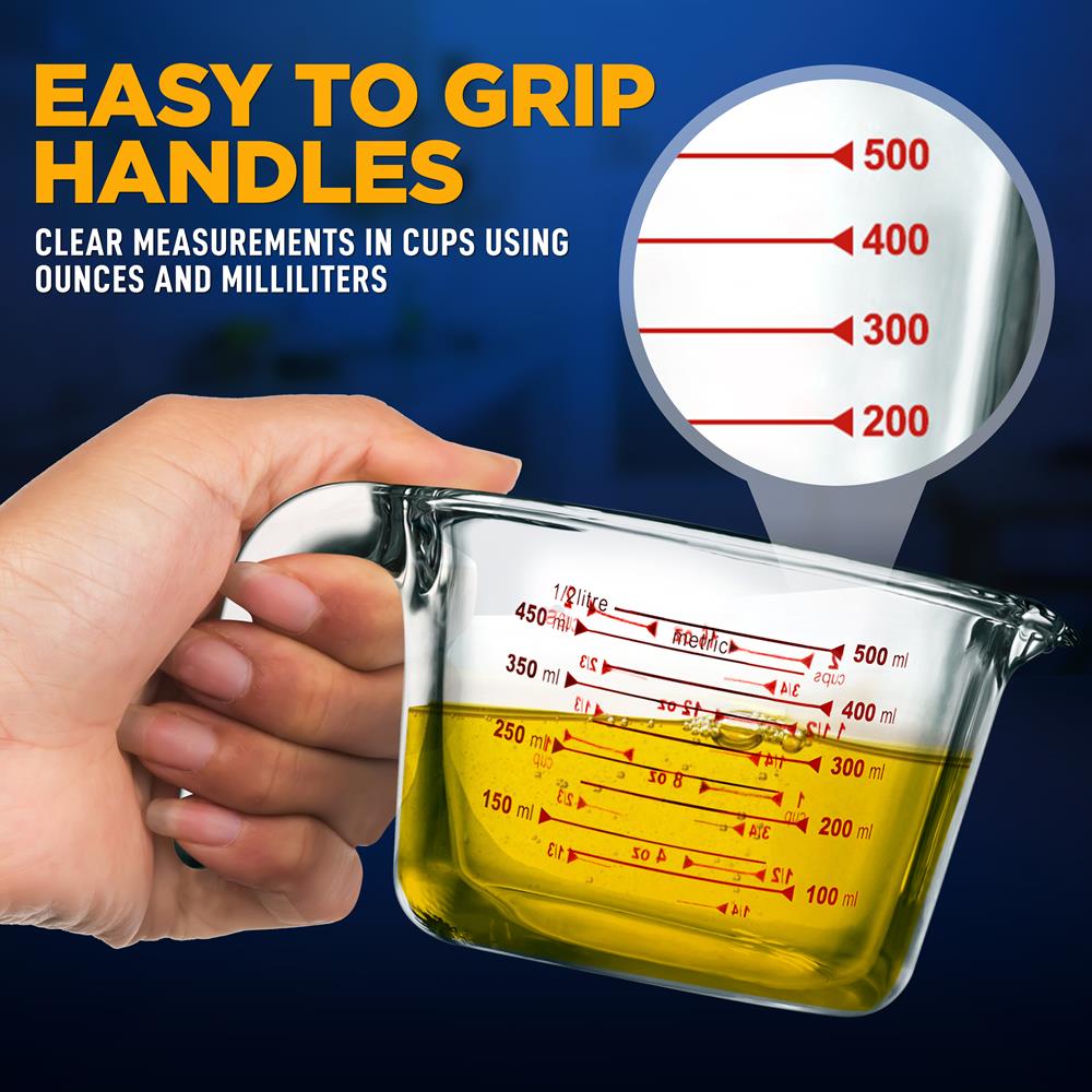 product image number 5 for NutriChef Premium Glass Measuring Cup
