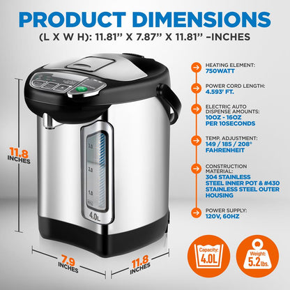 product image number 2 for NutriChef Hot Water Dispenser