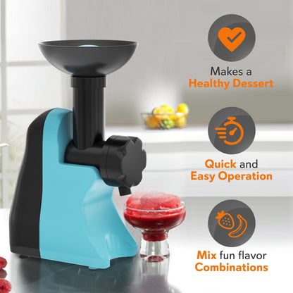 Electric Frozen Dessert Maker - Healthy Treats - 150W - Blue