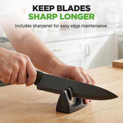 7-Piece Knife Set for Precision Cutting, Stainless Steel, Acrylic Stand