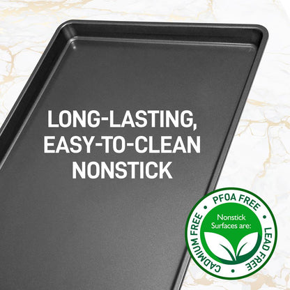 Nonstick XL Baking Pan 22"x16" Carbon Steel Dishwasher Safe