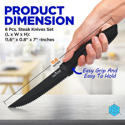 product image number 2 for NutriChef Steak Knives Set