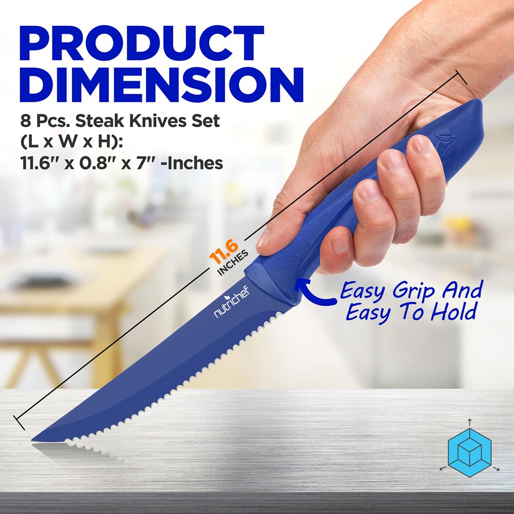 product image number 2 for NutriChef Steak Knives Set