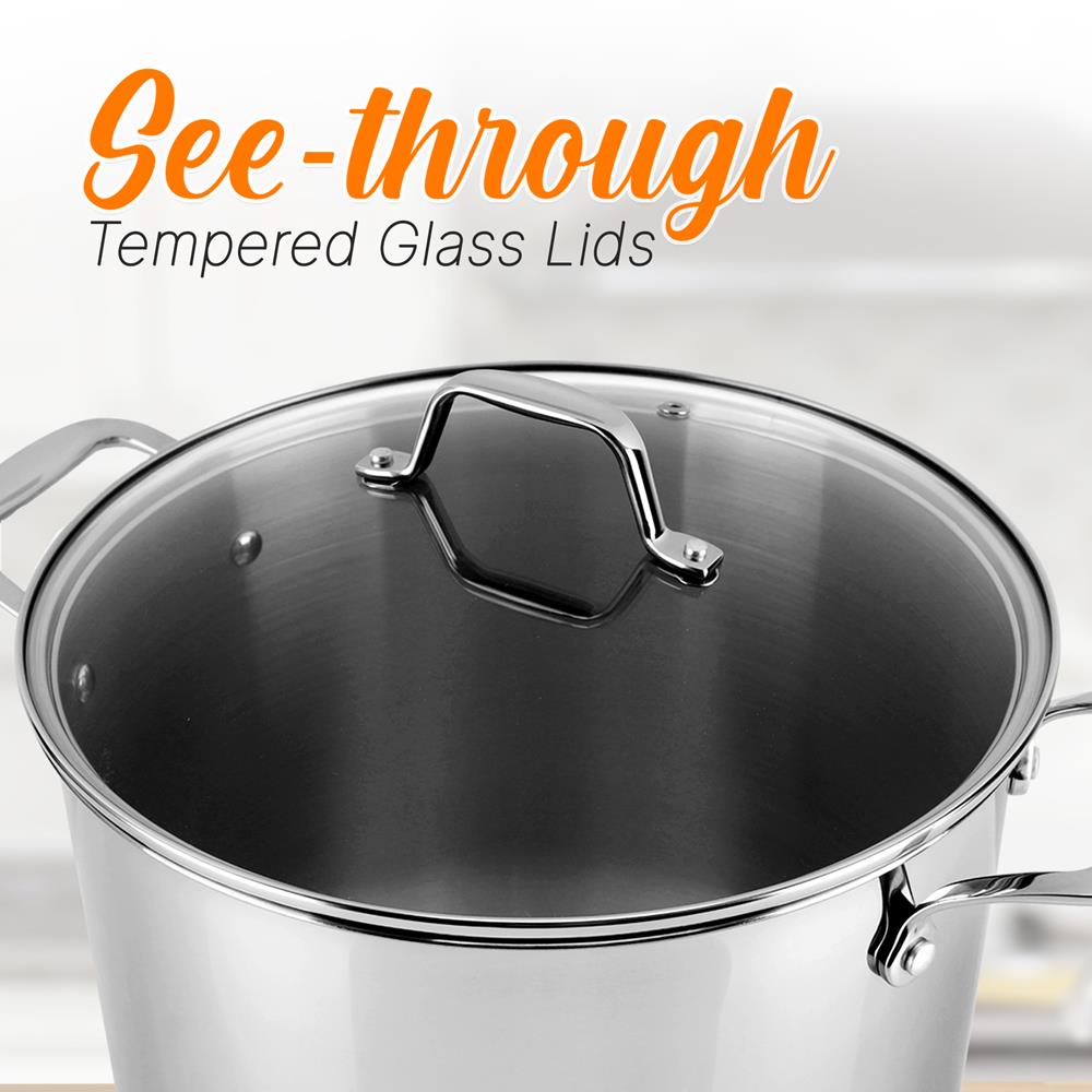 product image number 4 for NutriChef Cookware Stockpot Lid