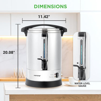 13L Water Boiler & Dispenser, Consistent Heat, Stainless Steel, Silver