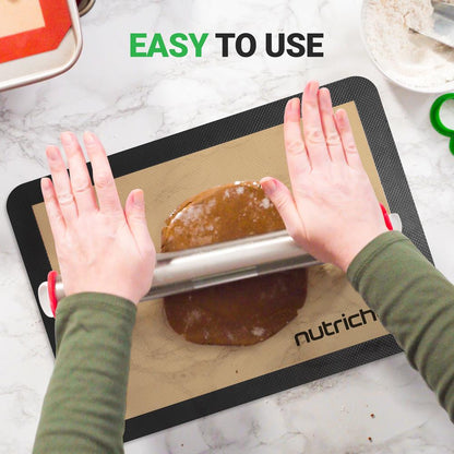 Silicone Baking Mats - Non-stick Reusable Food-Grade - Oven Safe 480°F