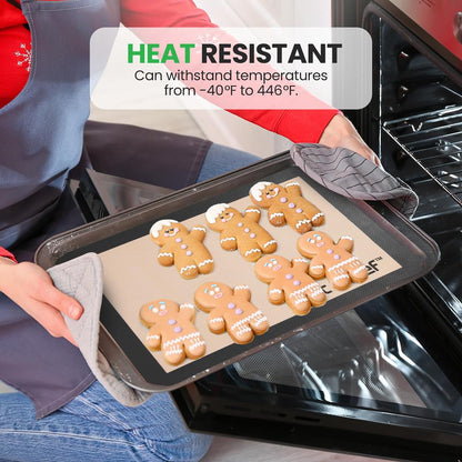 Silicone Baking Mats, Non-stick, Food-Grade, Oven-Safe to 480°F, 2 Pack
