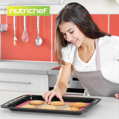 Silicone Baking Mats Non-stick Food-Grade Oven-Safe 480°F Pink