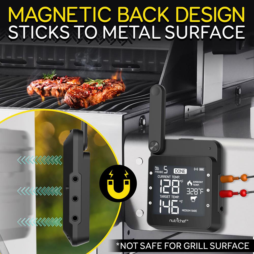product image number 8 for NutriChef Wifi Wireless Bbq Digital Thermometer