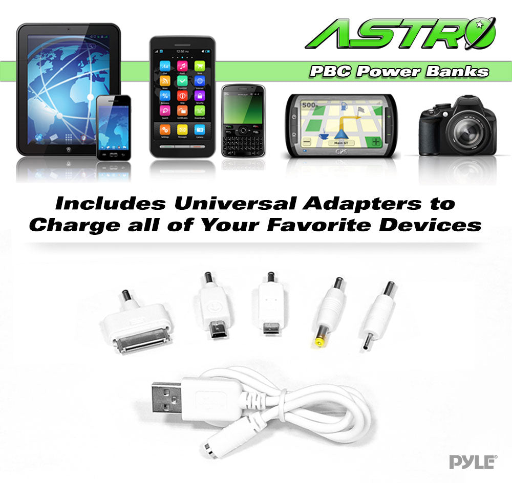 product image number 3 for Pyle Universal Power Bank Battery, 3,000Mah