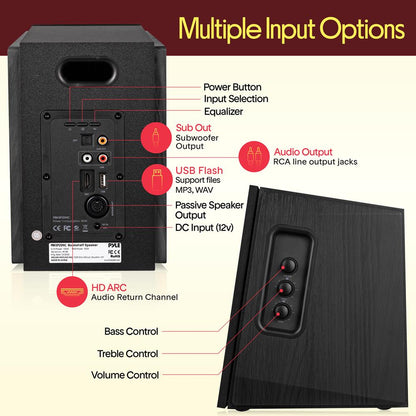 80W Bookshelf Speaker
