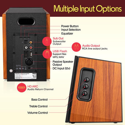 80W Bookshelf Speaker