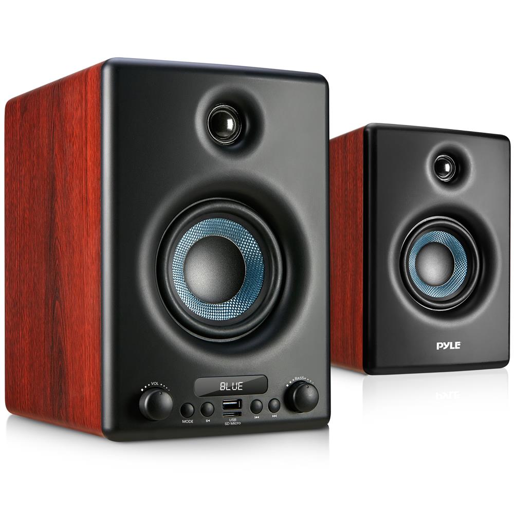 product image number 1 for Pyle Hi-Fi Home Bookshelf Monitor Speakers