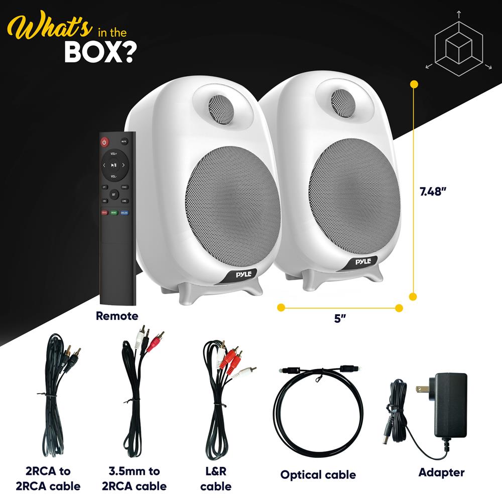 product image number 7 for Pyle Hi-Fi Home Bookshelf Monitor Speakers