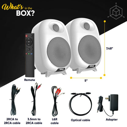 product image number 7 for Pyle Hi-Fi Home Bookshelf Monitor Speakers