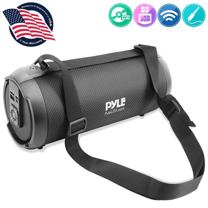 Portable Bluetooth Boombox Speaker - Wireless Streaming, 17W, Rechargeable