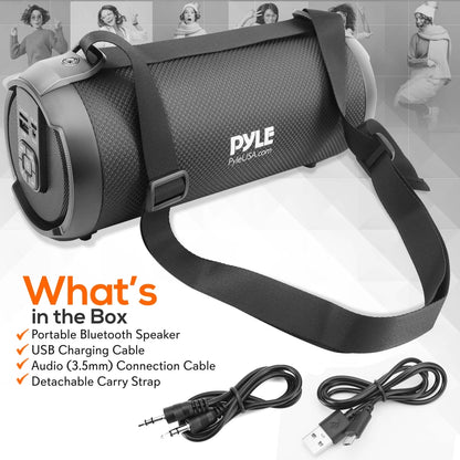 Portable Bluetooth Boombox Speaker - Wireless Streaming, 17W, Rechargeable
