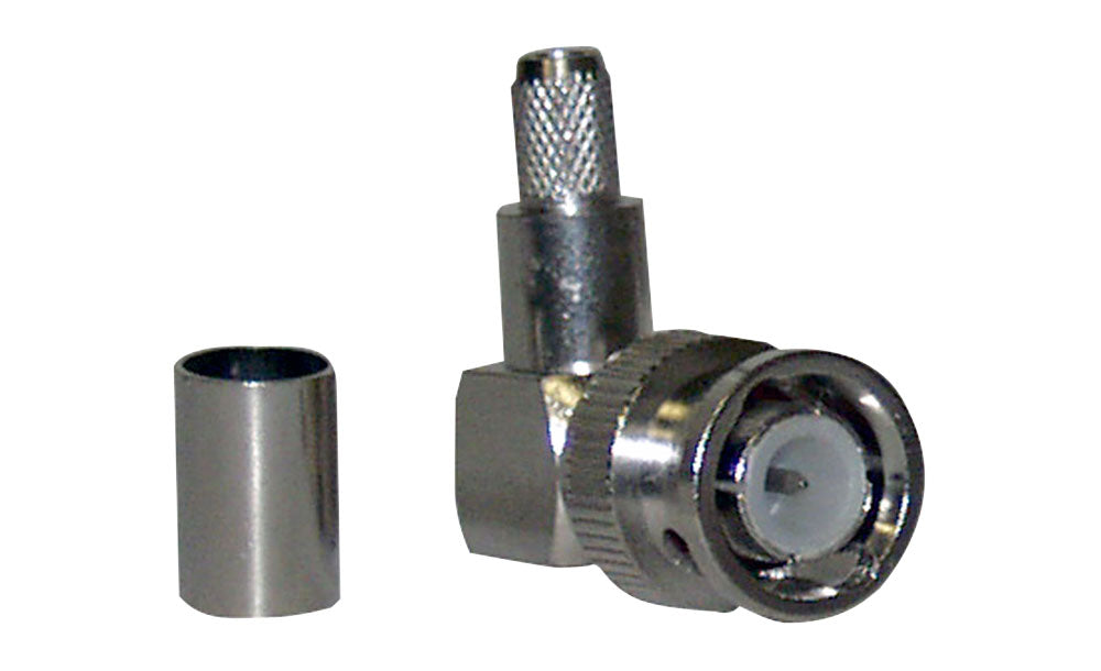 product image number 1 for Pyle 3-Peice Right Angle Crimp Style Bnc Male