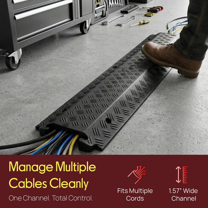 Cable Cover Ramp Safety Track, 1-Ch.
