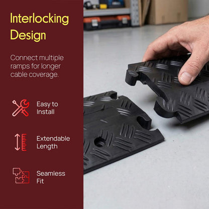 Cable Cover Ramp Safety Track, 1-Ch.
