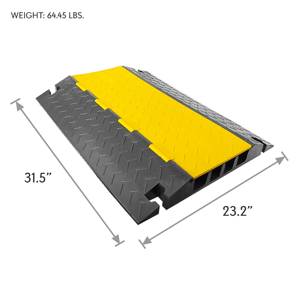 product image number 7 for Pyle Cable Cover Ramp Safety Track, 4-Ch.