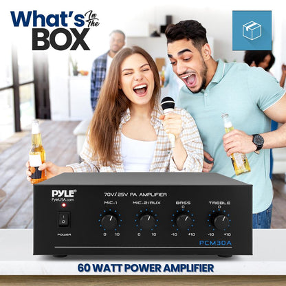 60W Bluetooth Power Amplifier with USB SD FM Radio