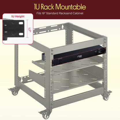 Surge Protector Power Strip 9 Outlets 15A Rack Mount AC Filter