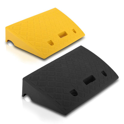 Portable Curb Ramps 6,600 lbs Capacity Heavy Duty Plastic 2PC Set