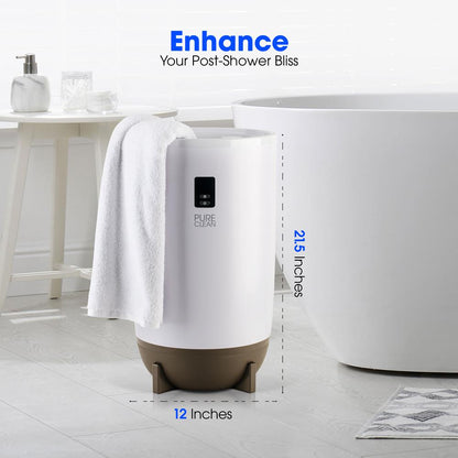 Single Touch Towel And Blanket Warmer With Fragrant Disc Holder
