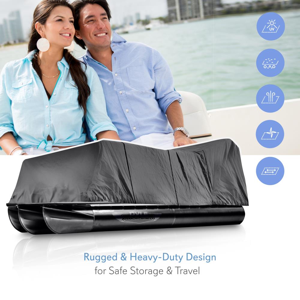 product image number 6 for Pyle Pontoon Boat Cover (21’ - 24’ Ft.)