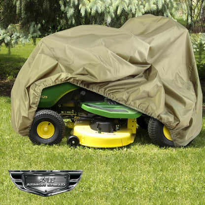 Lawn Tractor Cover Waterproof Canvas Snug Fit All-Weather Green