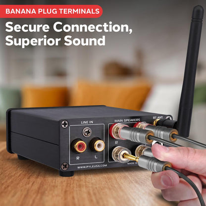 Bluetooth Mini Audio Amplifier 200W Aluminum Compact Wireless Streaming